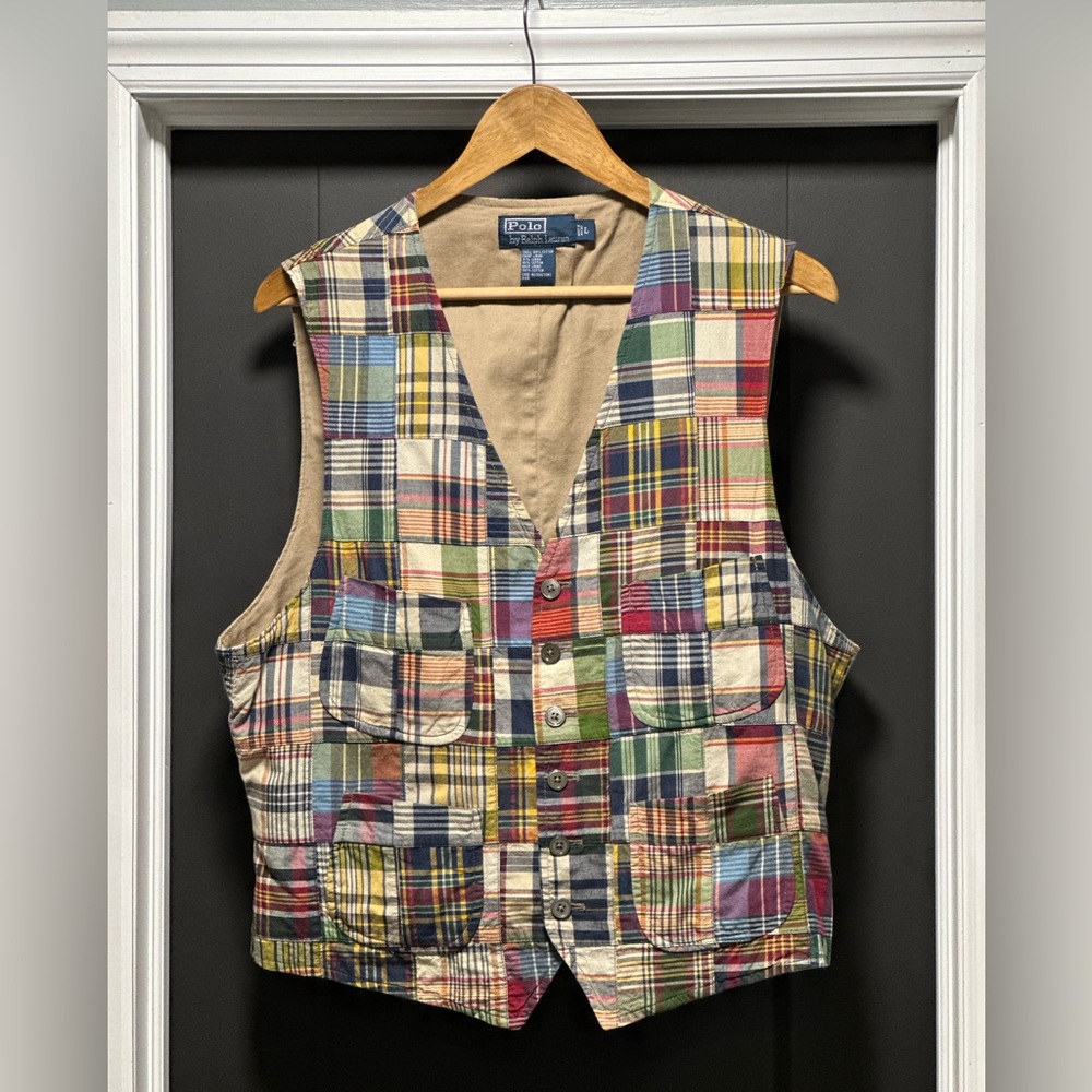 Ralph Lauren Polo madras vest.